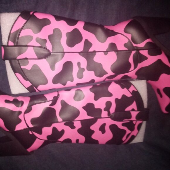 The Trickz  " COWS "R US "  Riding High Cowboy Boots ( BRAND NEW!!!!!!!!!!!!!!!! - Picture 6 of 6
